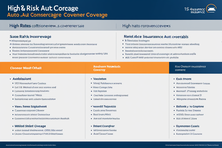 side-by-side comparison of different high-risk auto insurance coverage options